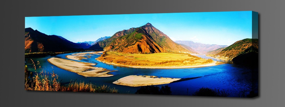 lake and mountains,1 panel/set hd canvas print painting artwork, .decorative painting s01942d-n