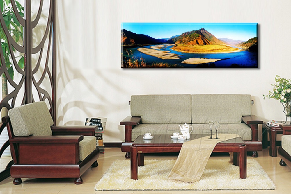 lake and mountains,1 panel/set hd canvas print painting artwork, .decorative painting s01942d-n