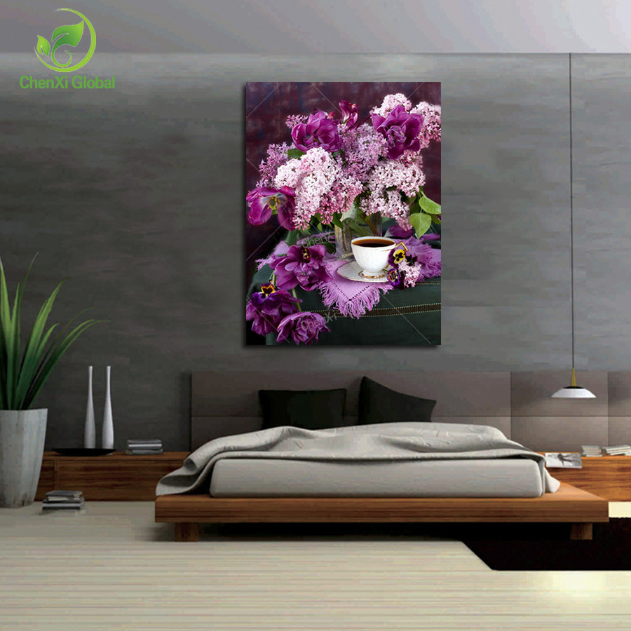 2015 home decor canvas art flower painting picture large wall pictures for living room wall pictures printing on canvas