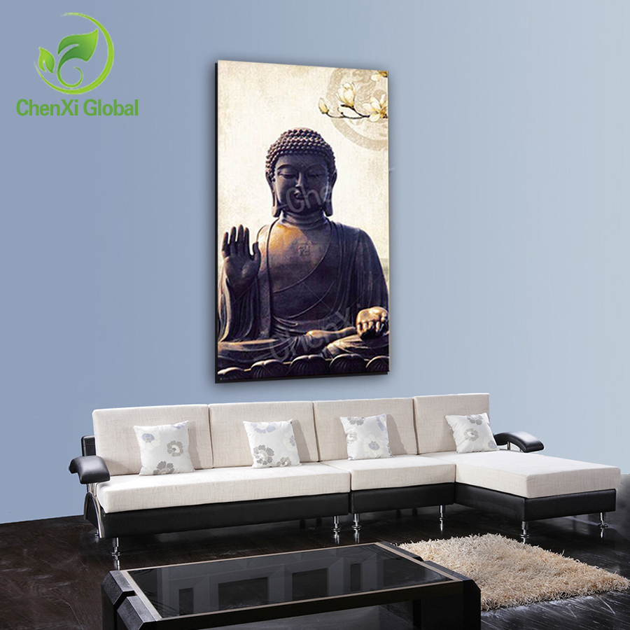 2015 modern printed buddha buddhism painting canvas home decor buda paintings wall picture for living room unframed style