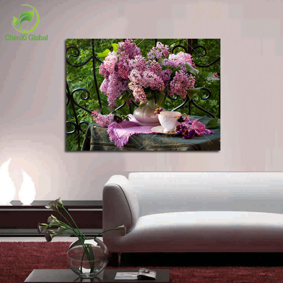 2015 new picture painting canvas painting flower painting home art picture decoration for living room printing on canvas