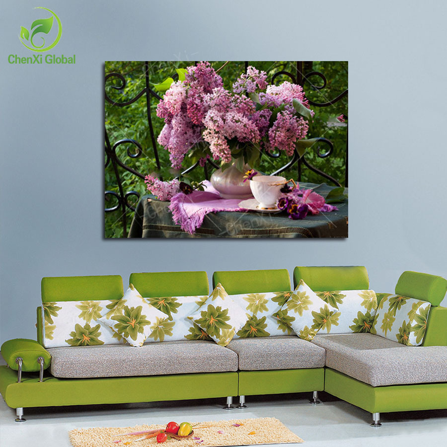 2015 new picture painting canvas painting flower painting home art picture decoration for living room printing on canvas