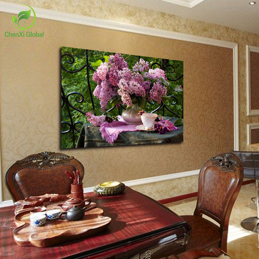 2015 new picture painting canvas painting flower painting home art picture decoration for living room printing on canvas