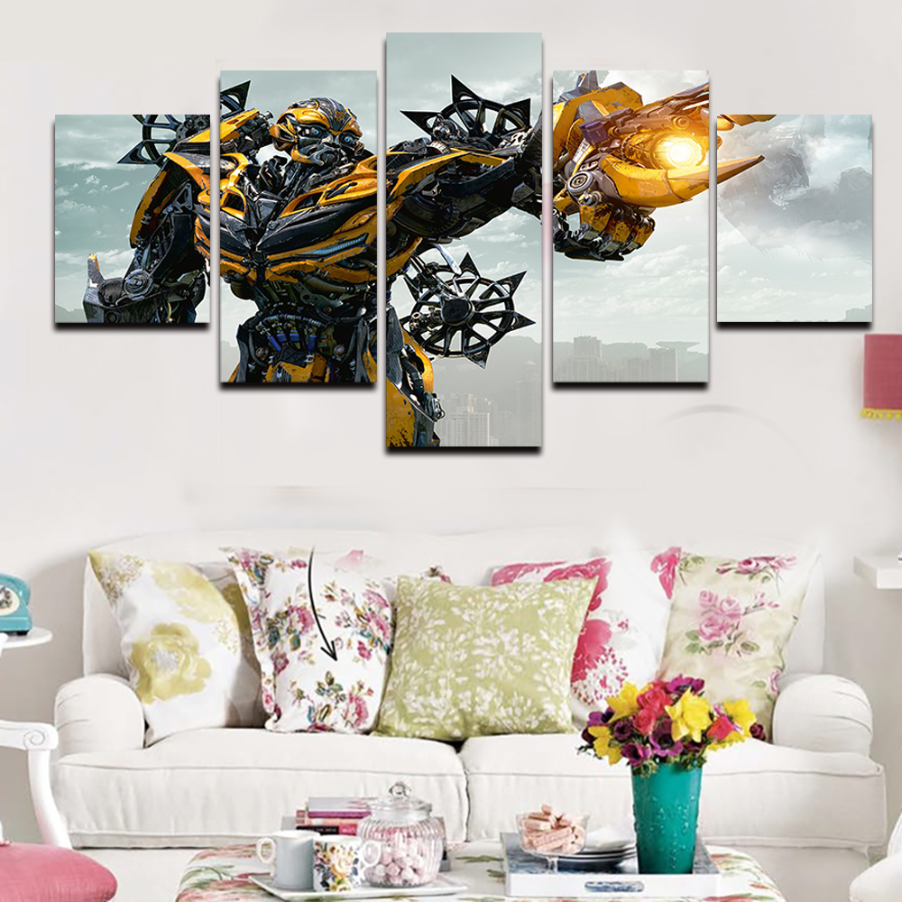 5 pcs framed printed chevrolet hornet painting on canvas room decoration print poster picture canvas