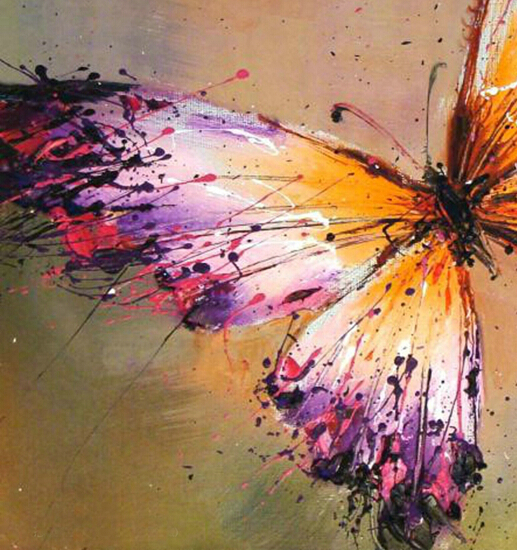 abstract oil painting butterfly oil painting hand-painted on canvas painting canvas home decor on canvas