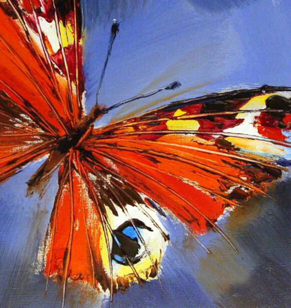 abstract oil painting butterfly oil painting hand-painted on canvas painting canvas home decor on canvas