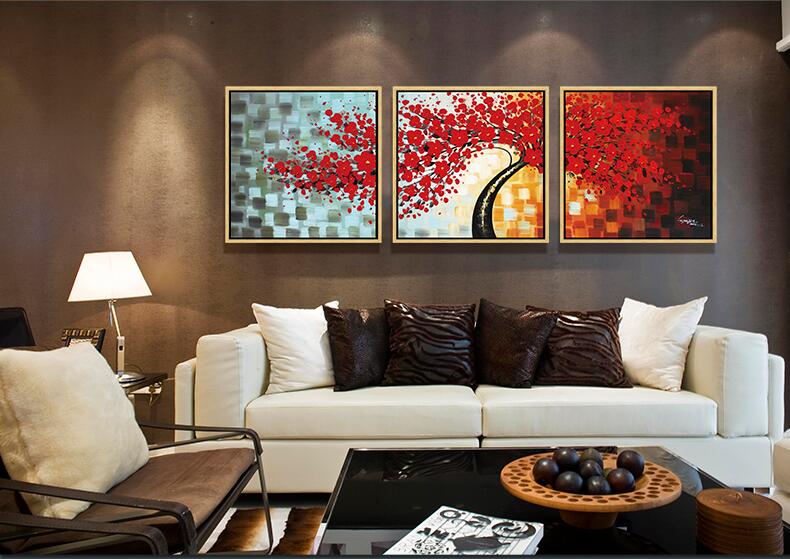 abstract oil painting tree hand-painted painting home decor on canvas oil painting for home decor