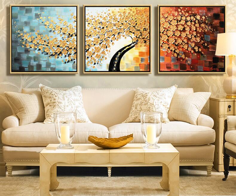 abstract oil painting tree hand-painted painting home decor on canvas oil painting for home decor