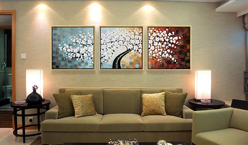 abstract oil painting tree hand-painted painting home decor on canvas oil painting for home decor