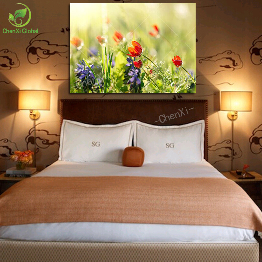 beautiful flower straw picture painting cuadros decoracion art wall for living room cuadros picture print on canvas(no-frame)