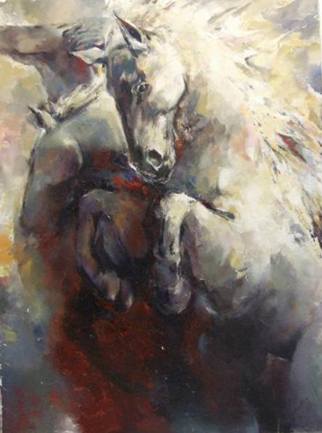 discount horse oil painting hand painted oil painting on canvas home decoration wall art picture