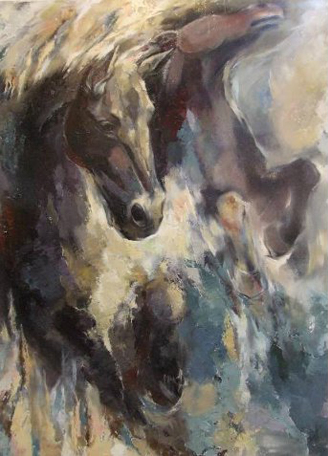 discount horse oil painting hand painted oil painting on canvas home decoration wall art picture