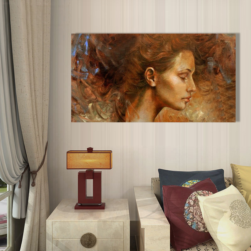 discount lady hand painted painting oil painting on canvas home decorative wall art picture