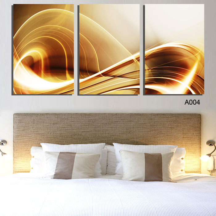 luxry 3 pieces retro and nostalgic style modern painting canvas art home decoration painting vertical version art