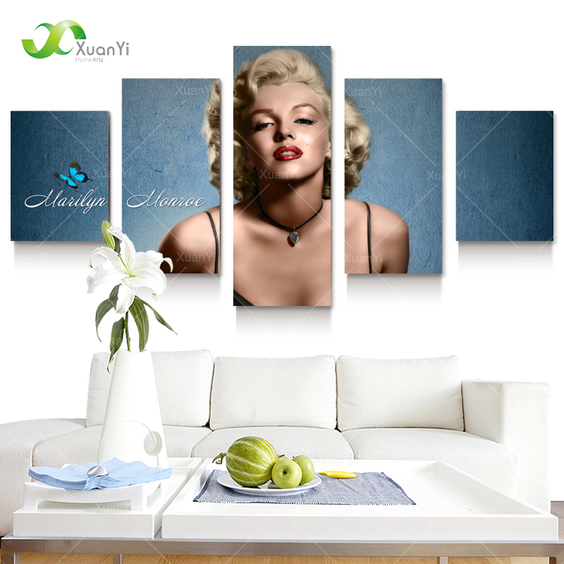 modern printed multi combination marilyn monroe oil painting canvas wall art wall picture for living room unframed pf1086