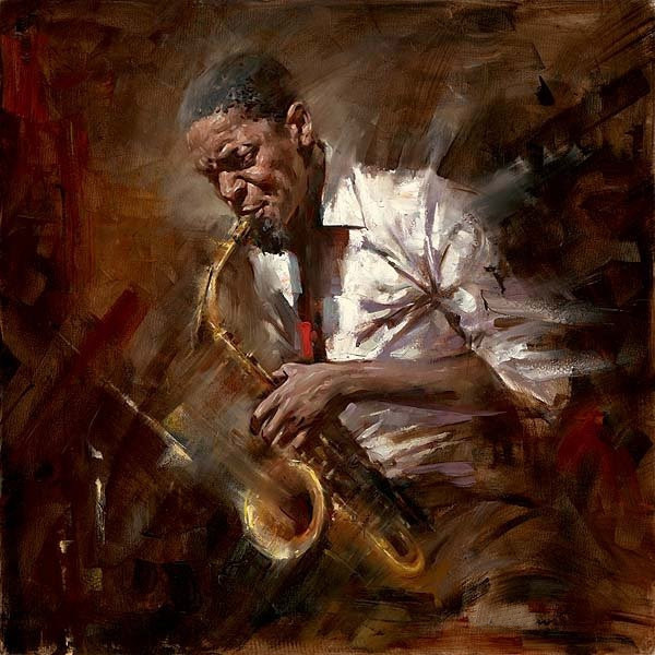 musician oil painting hand painted painting oil painting on canvas painting canvas wall art picture