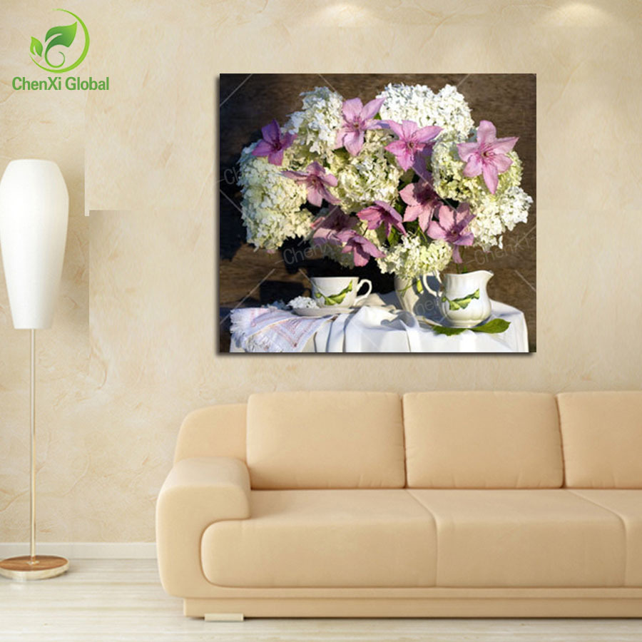 oil painting picture canvas painting home decoration flower picture for living room wall pictures printing on canvas(no frame)