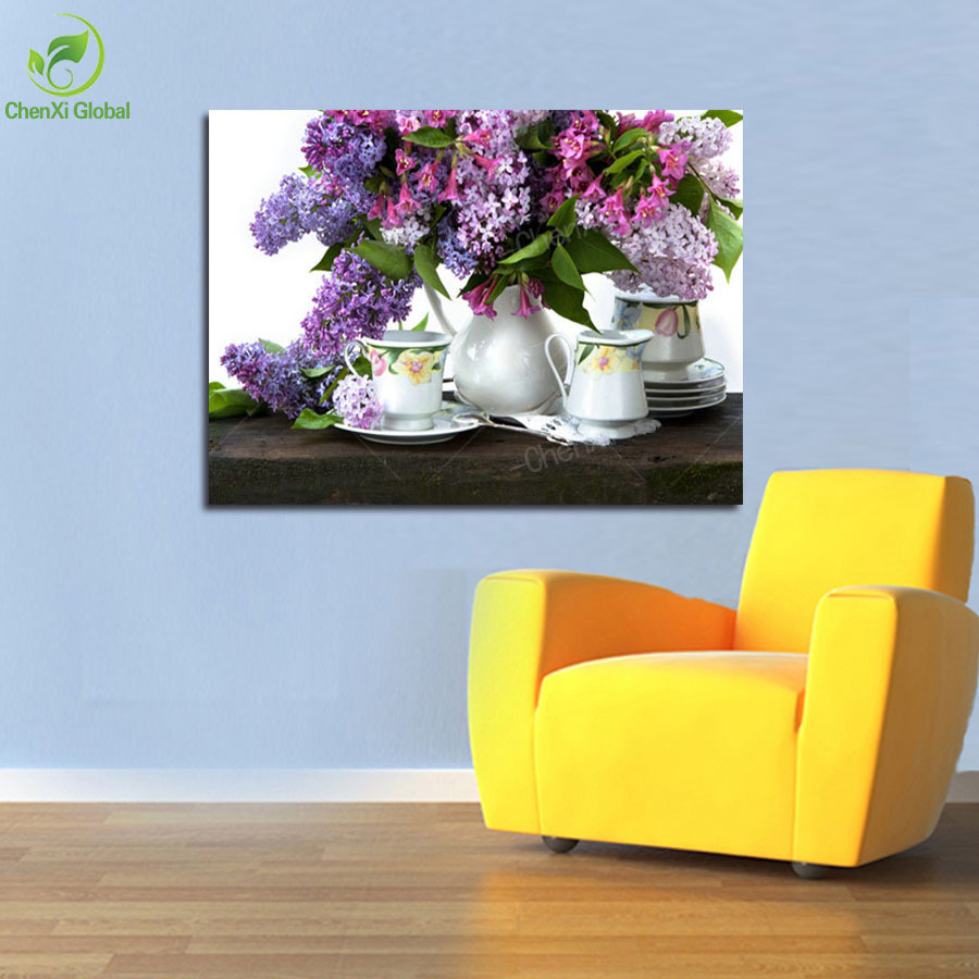 picture oil painting canvas painting flower picture wall pictures home decaration for living room printing on canvas(no frame)