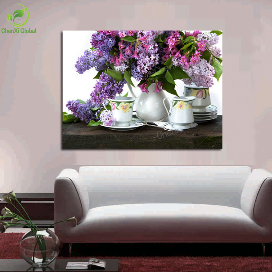 picture oil painting canvas painting flower picture wall pictures home decaration for living room printing on canvas(no frame)