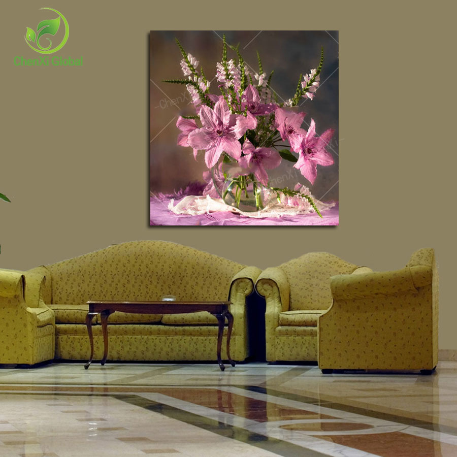 picture oil painting canvas painting home decaration flower picture for living room wall pictures printing on canvas(no frame)