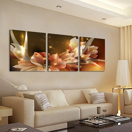 popular 6 piece sell modern wall painting flower landscape home decorative art picture paint on canvas prints