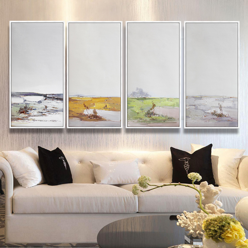 whole 4pcs abstract oil painting printed painting oil painting on canvas home decorative wall art picture