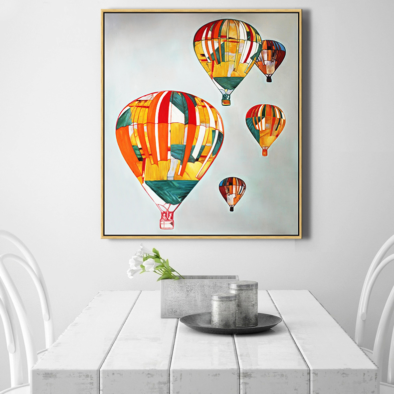 whole air balloon abstract oil painting printed painting oil painting on canvas painting canvas wall art picture