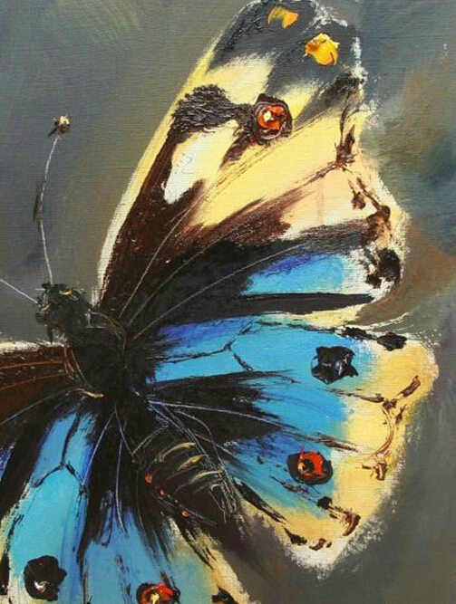 whole butterfly oil painting hand-painted abstract oil painting on canvas home decorative art picture