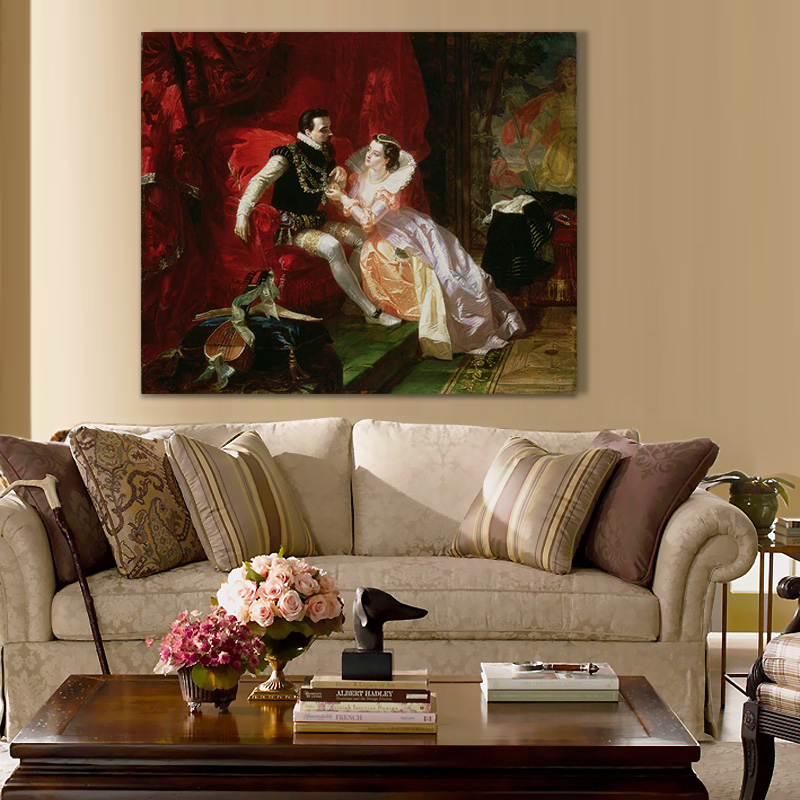 whole medieval europe nobility oil painting handed-painted oil painting on canvas oil painting for home decor wall decor