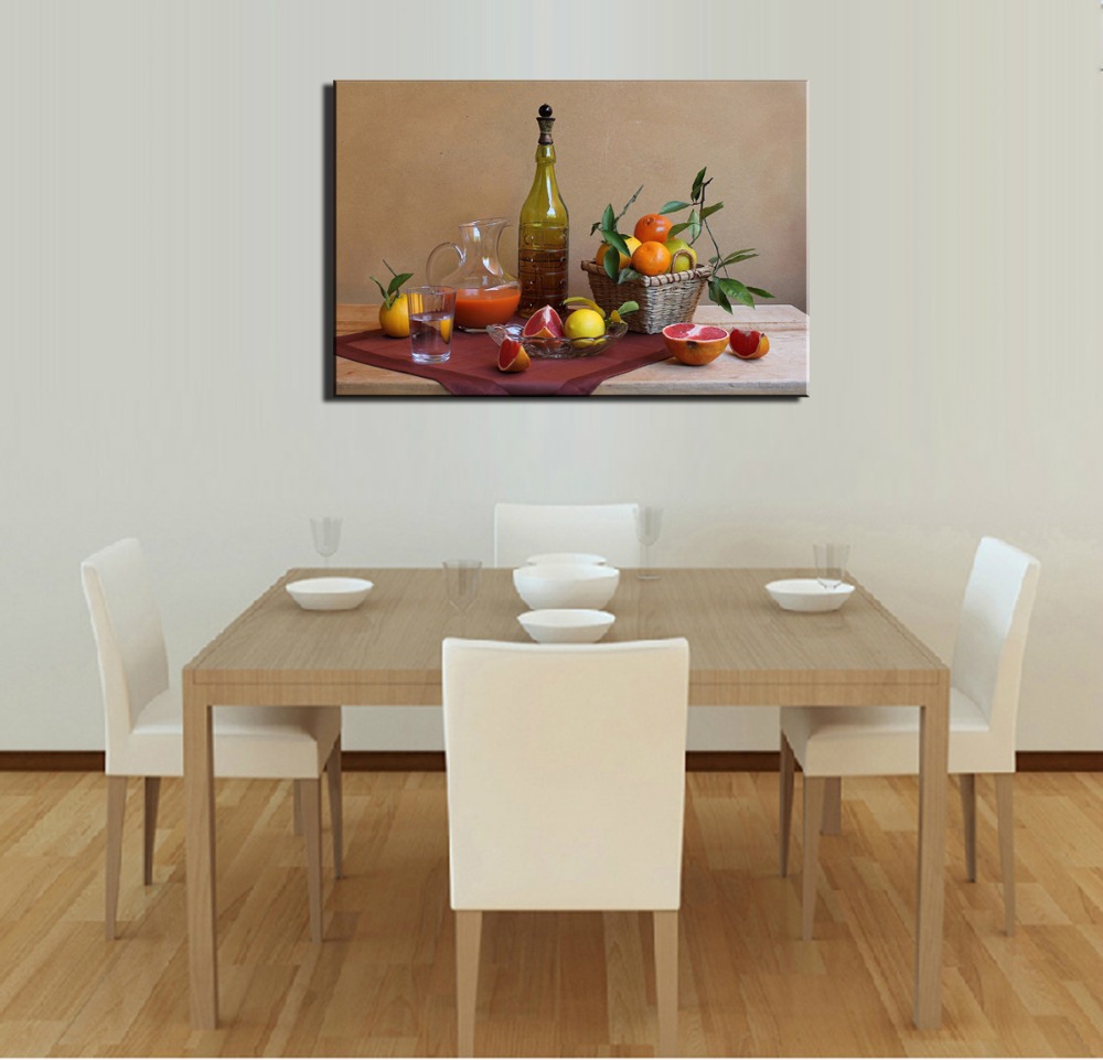 1 piece hd decorative fruit oil painting on canvas artwork modern living room wall decor painting on canvas