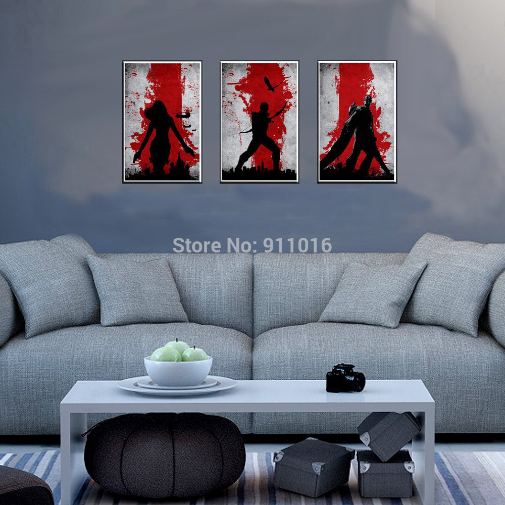 abstract cartoon painting hand painted wall paintings home decor oil painting on canvas 3p pictures for living room craft