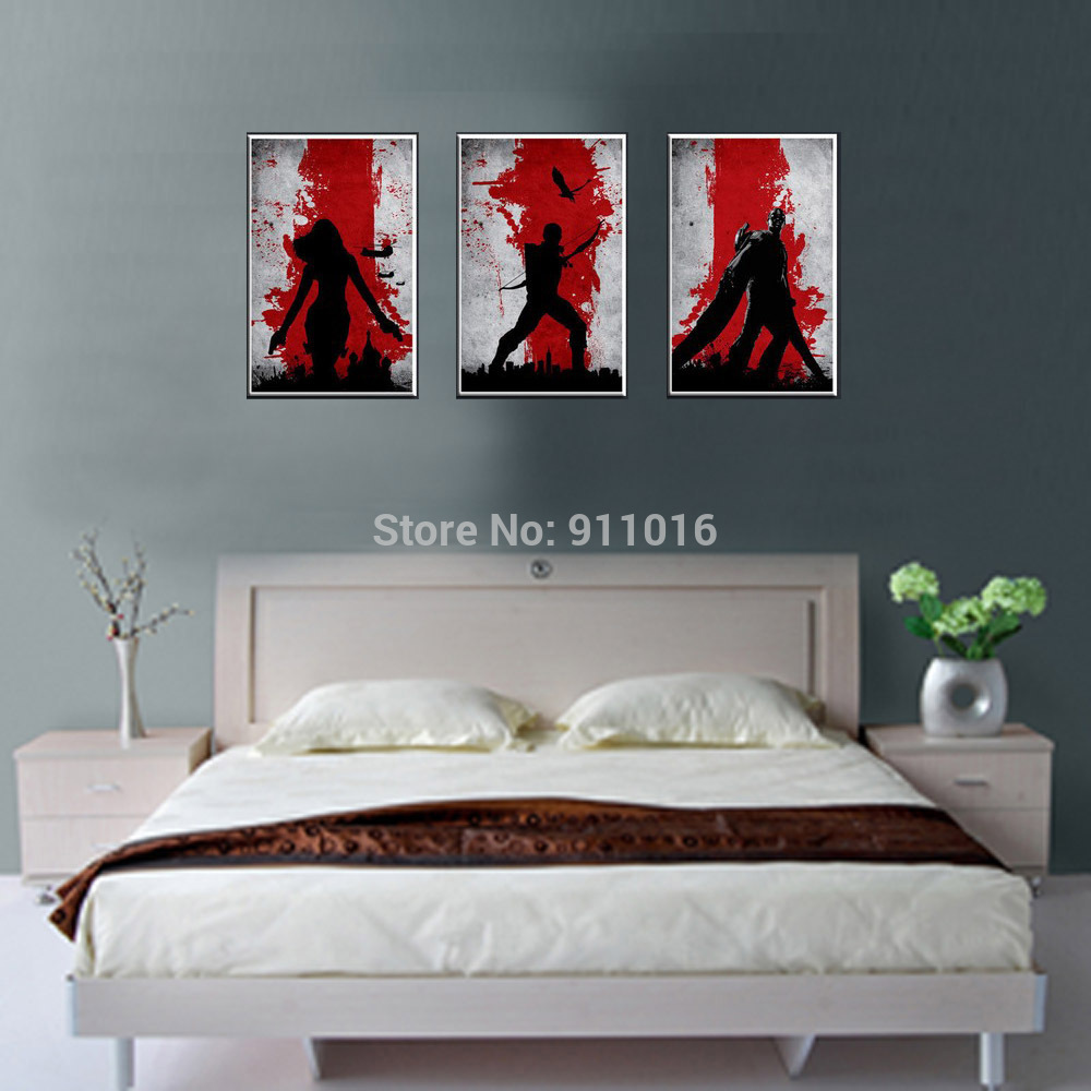 abstract cartoon painting hand painted wall paintings home decor oil painting on canvas 3p pictures for living room craft