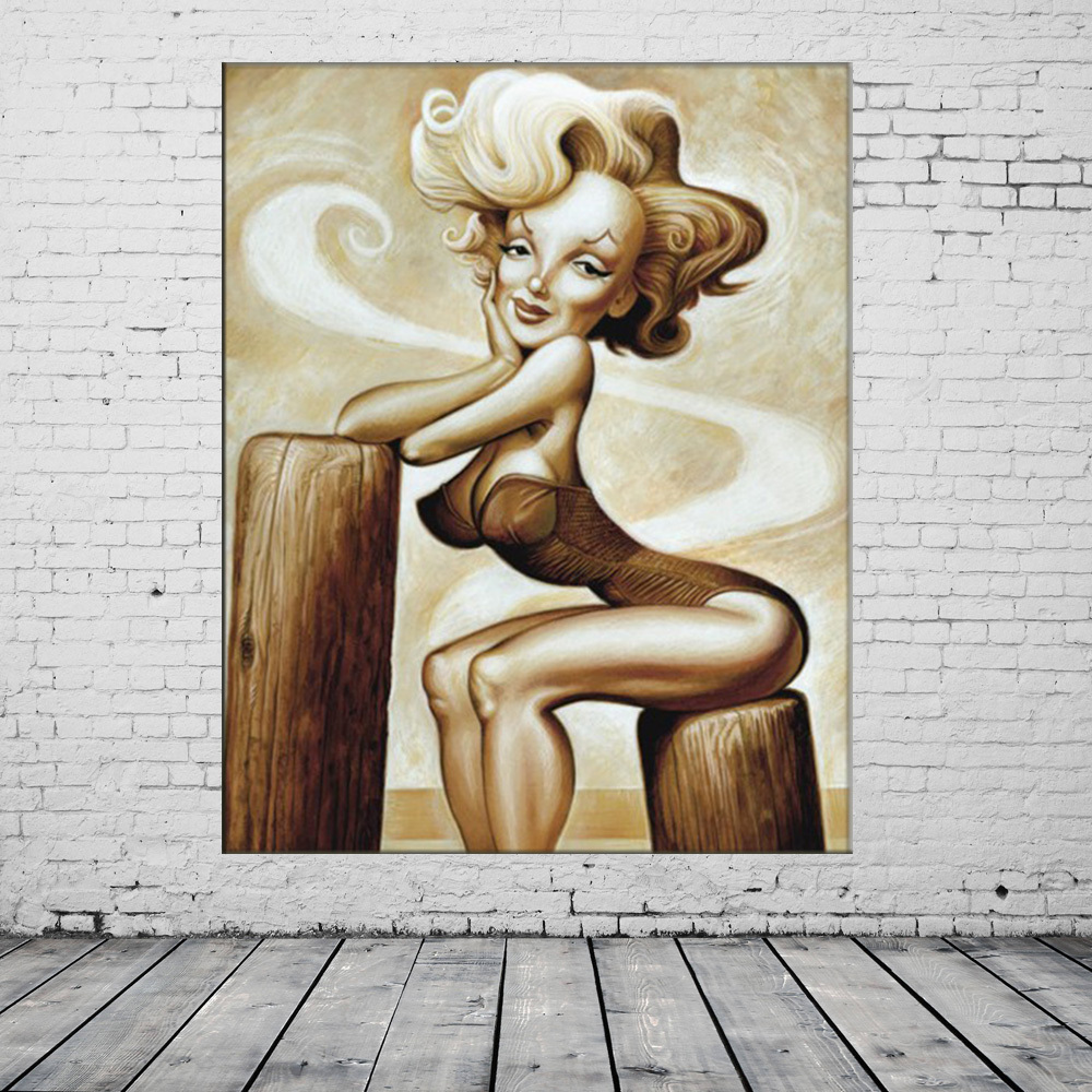 hand painted canvas oil painting modern sexy women painting acrylic paintings hang pictures for living room wall art picture