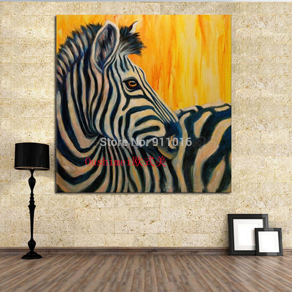 handmade abstract zebra picture home decor oil painting on canvas modern animals wall paintings room decor craft hand painting