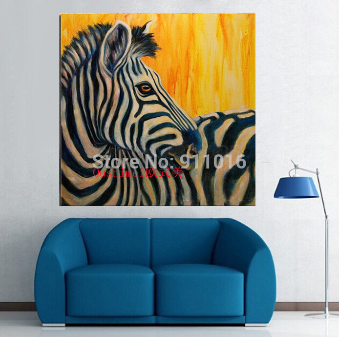 handmade abstract zebra picture home decor oil painting on canvas modern animals wall paintings room decor craft hand painting