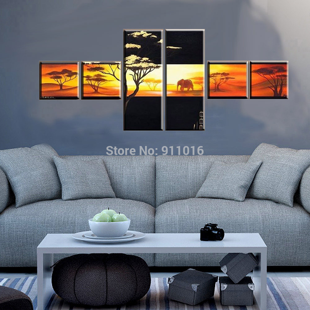 modern landscape painting hand painted wall paintings home decor abstract oil painting on canvas group of pictures for room