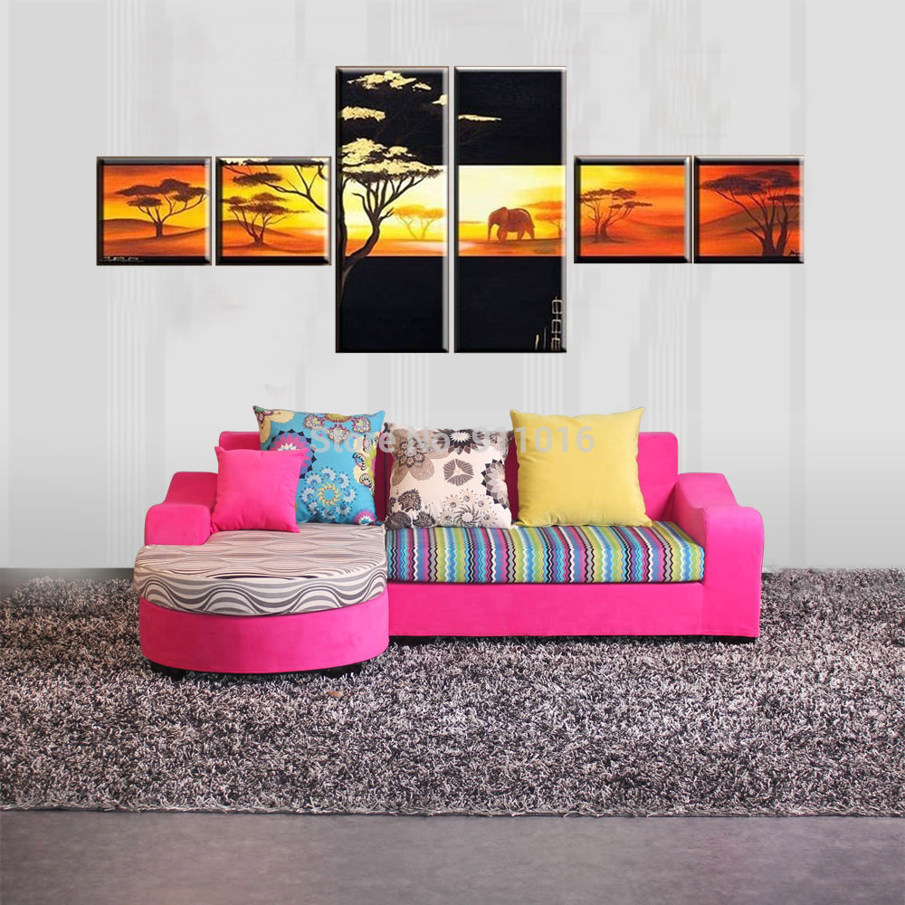 modern landscape painting hand painted wall paintings home decor abstract oil painting on canvas group of pictures for room