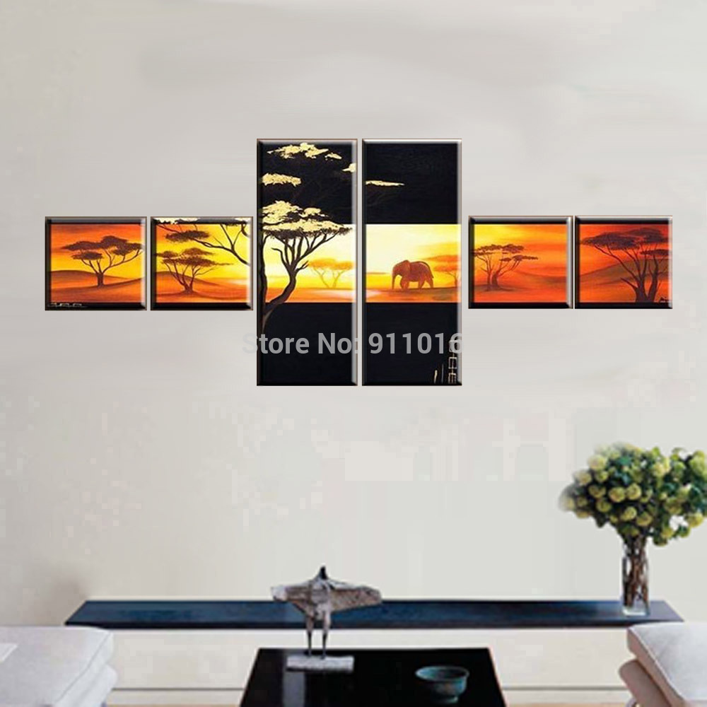 modern landscape painting hand painted wall paintings home decor abstract oil painting on canvas group of pictures for room