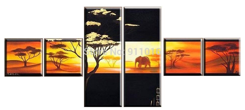 modern landscape painting hand painted wall paintings home decor abstract oil painting on canvas group of pictures for room