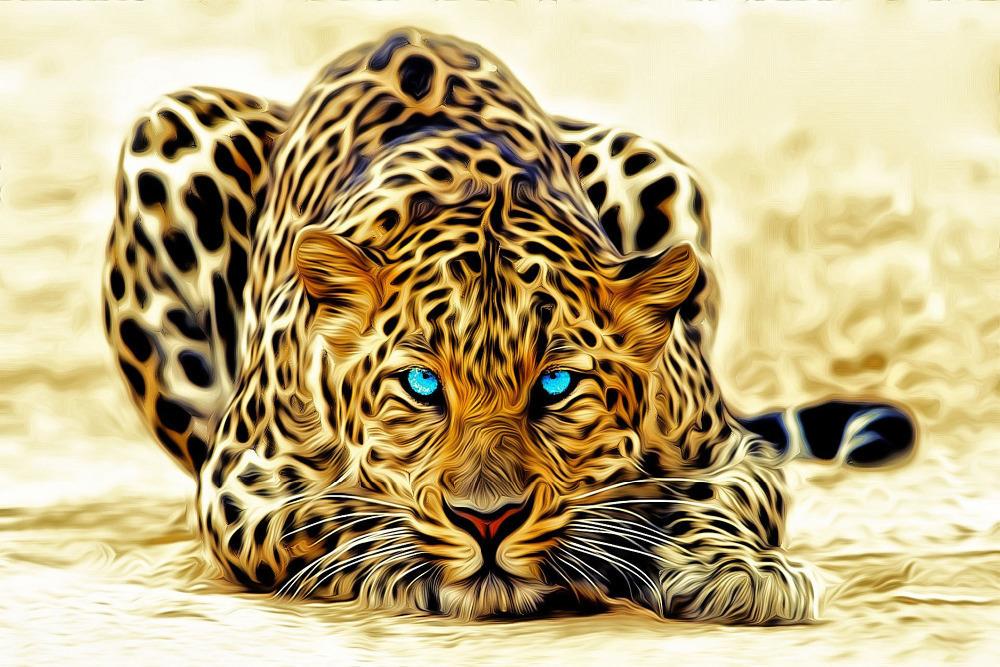 1 piece picture sell abstract leopard modern home wall decor painting canvas art hd print painting for living room