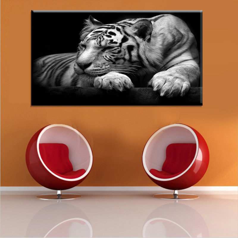 2015 oil painting cuadros quadros sell! wall painting animal and tiger paint on canvas prints home decorative art picture