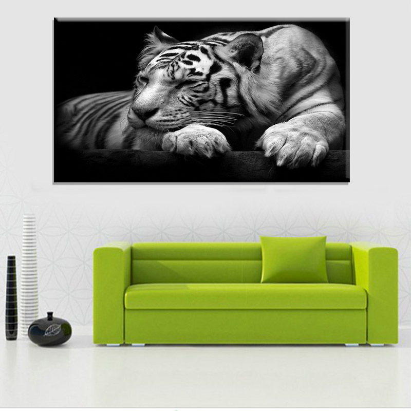 2015 oil painting cuadros quadros sell! wall painting animal and tiger paint on canvas prints home decorative art picture