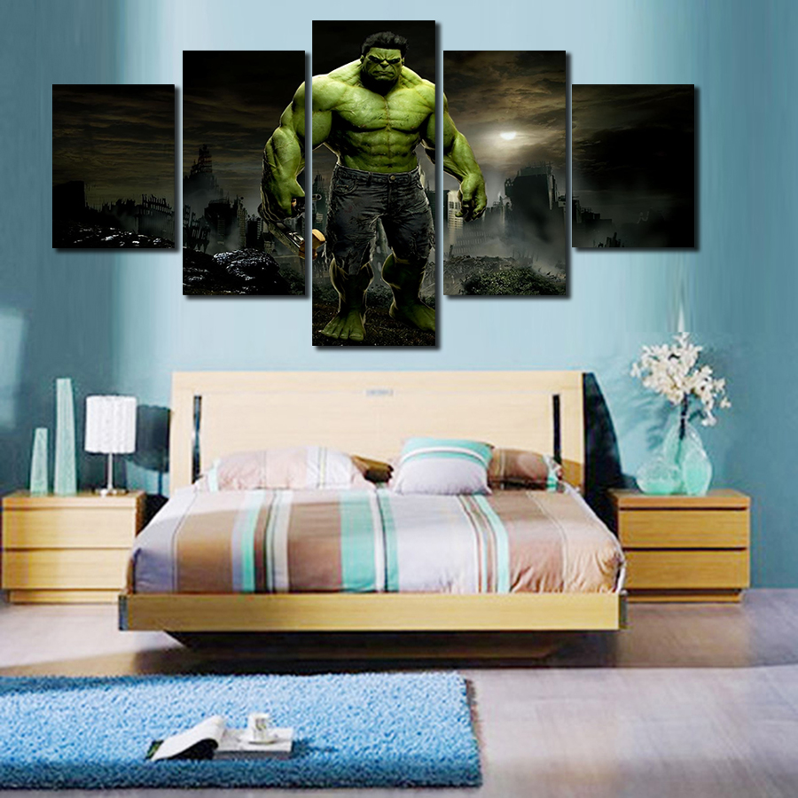 2016 framed printed hulk hd movie painting on canvas room decoration print poster picture canvas