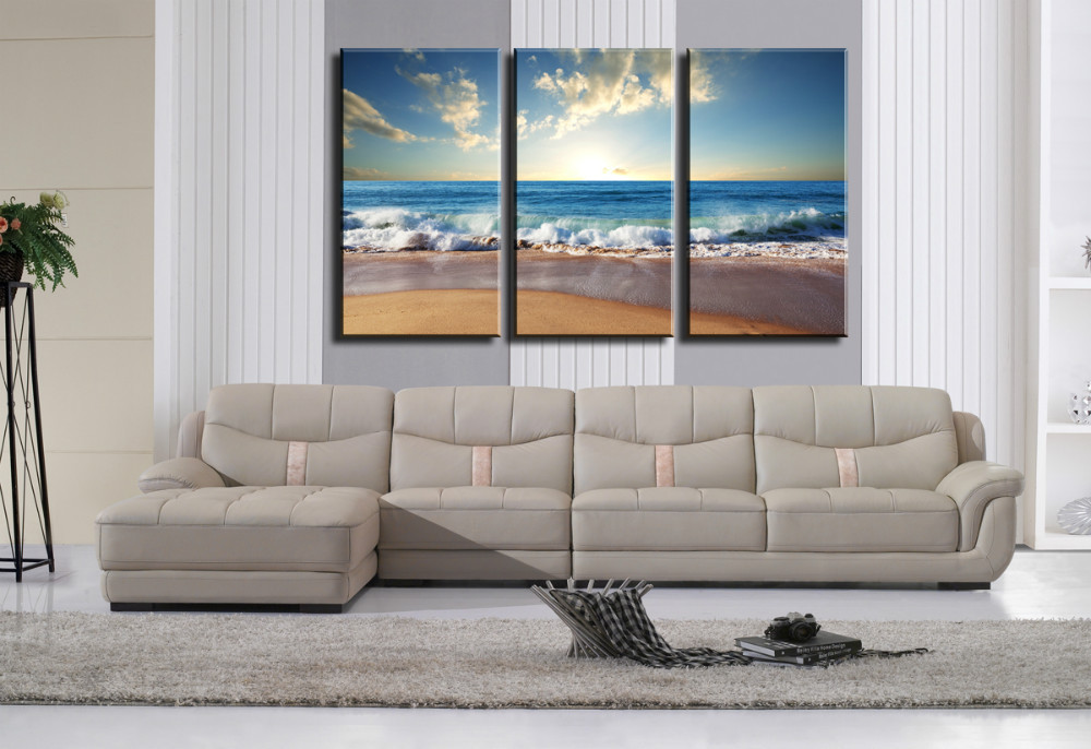 3 panels sell the wide sea modern home wall decor painting canvas art hd print painting canvas painting wall picture