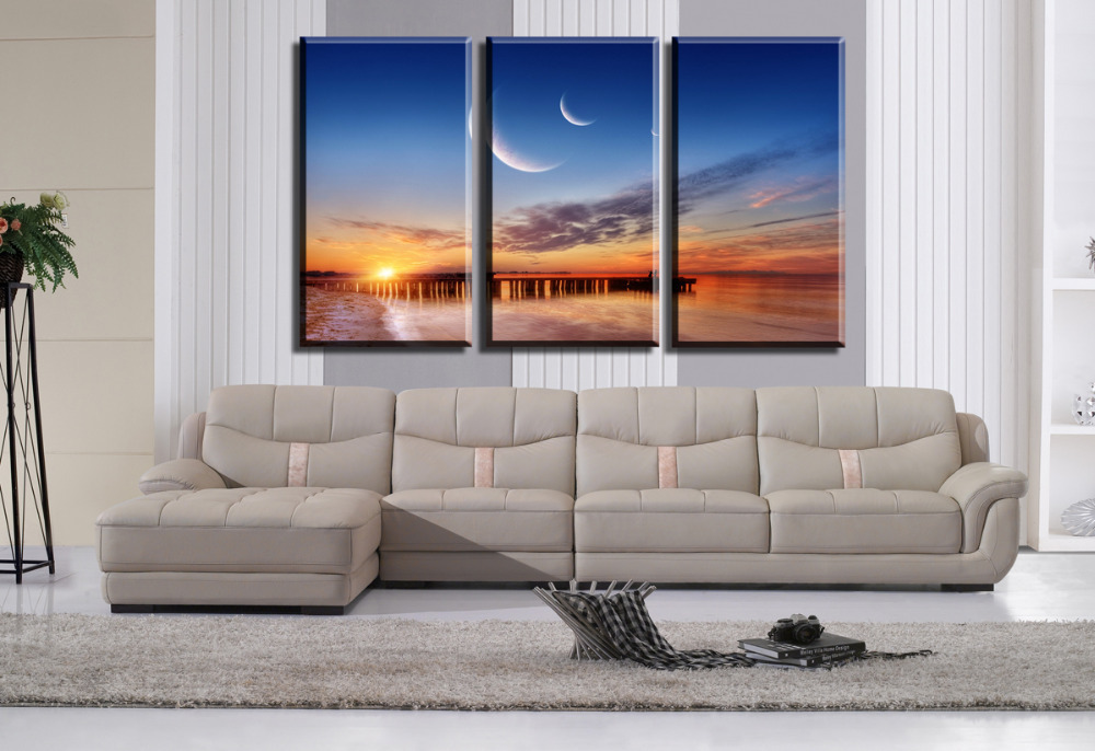 3 panels sun beach hd canvas print painting artwork modern home wall decor painting canvas art hd picture paint on canvas prints