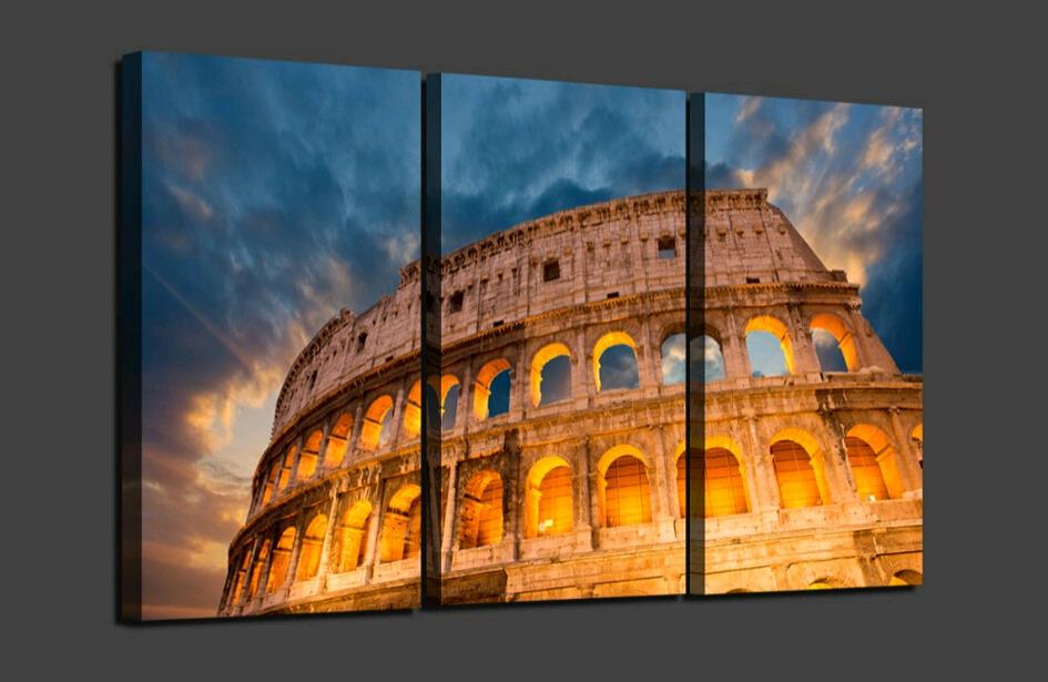 3 piece tall classical architecture modern home wall decor painting canvas art hd picture paint on canvas prints