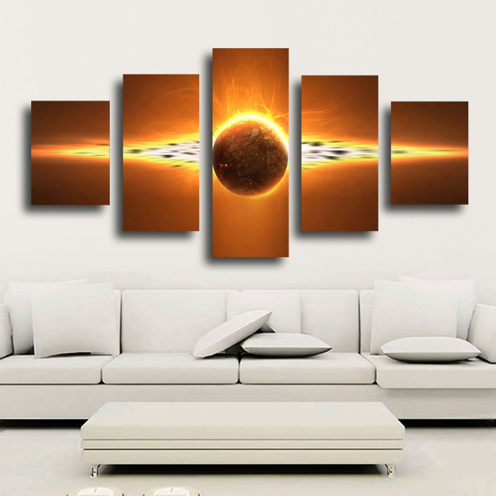 5 piece sell sunrise modern home wall decor canvas picture art hd print painting set of 5 each canvas arts unframed