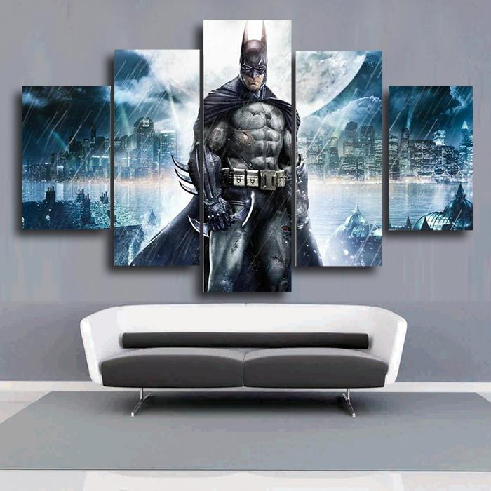 framed printed batman movie poster group painting children's room decor print poster picture canvas /h053