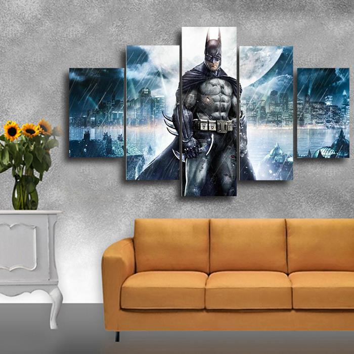 framed printed batman movie poster group painting children's room decor print poster picture canvas /h053