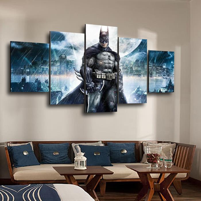 framed printed batman movie poster group painting children's room decor print poster picture canvas /h053